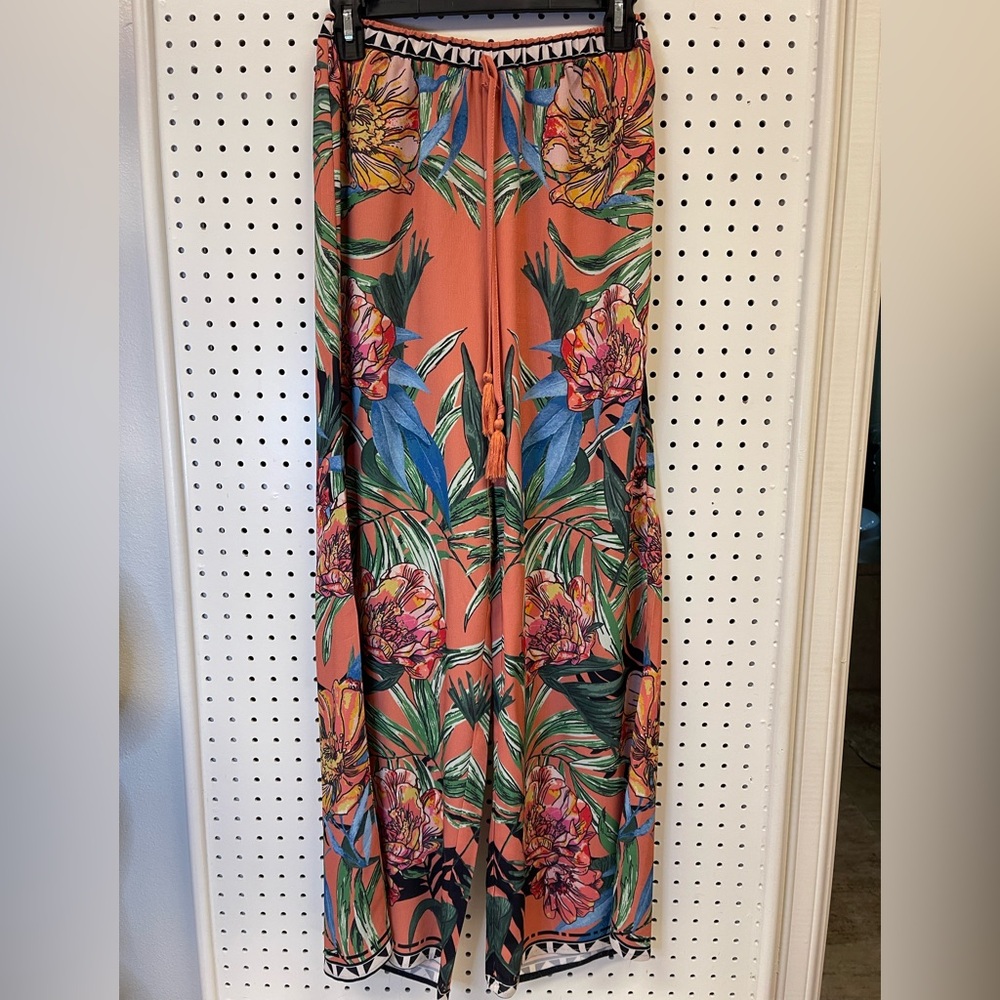 Floral Maxi Dress with Tropical Print